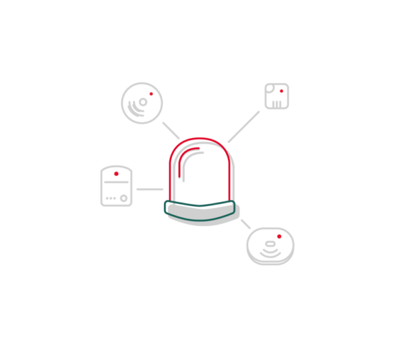 Illustration verschiedener Melder für die Alarmanlage